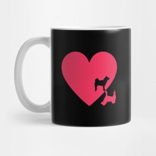 Akitas Heart Gift For Akitas Dog Lovers Mug